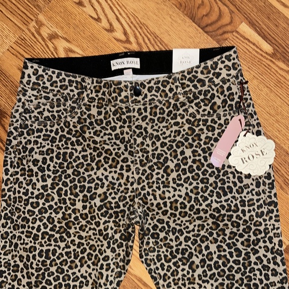 KNOX ROSE ANIMAL PRINT DESIGNER PANTS MISSES SIZE 16 NWT - Picture 2 of 3